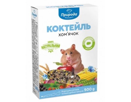 Корм Коктейль «Хомячок» Для мелких декоративных грызунов 0,5 кг