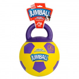 Игрушка для собак Мяч футбольный с ручкой GiGwi Ball, резина, 26 см..