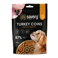 Джерки Savory Puppy Coins With Turkey, монетки для щенков с индейкой, 100 г