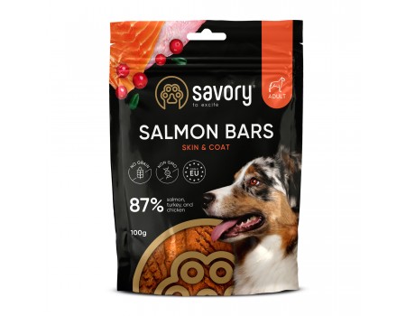 Джерки Savory Bars With Salmon, батончики с лососем 100 г