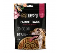 Джерки Savory Bars With Rabbit, батончики с кроликом, 100 г..