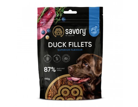 Джерки Savory Fillet Turkey With Duck, филе индейки с уткой, 100 г