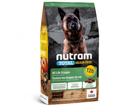 Акция // T26 NUTRAM Total GF Lamb & Lentils Dog, холистик корм для собак БЕЗ ЗЛАКОВЫЙ, ягненок, 20 кг