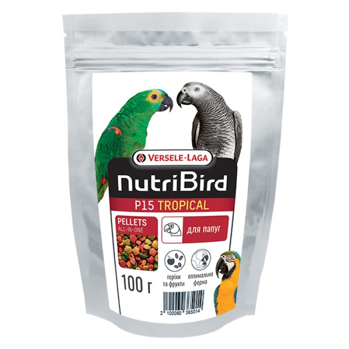 Versele-Laga NutriBird P15 Tropical ВЕРСЕЛЕ-ЛАГА НУТРІБЕРД P15 ТРОПІКАЛ повнораціонний екструдований