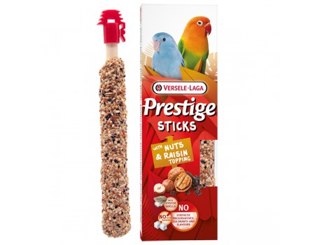 Versele-Laga Prestige Sticks Престиж орехи и изюм, лакомство для волнистых попугаев, 2х30г