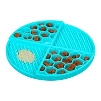 Коврик для слизывания и медленного питания WAUDOG Silicone, 211х211х30 мм, голубой