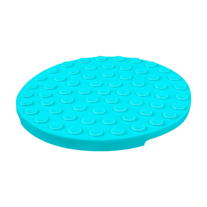 Килимок для злизування і повільного харчування WAUDOG Silicone, 211х211х30 мм, блакитний