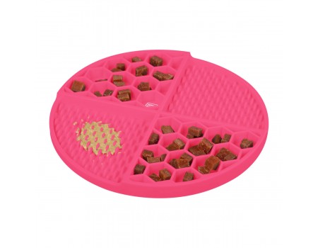 Килимок для злизування і повільного харчування WAUDOG Silicone, 211х211х30 мм, рожевий