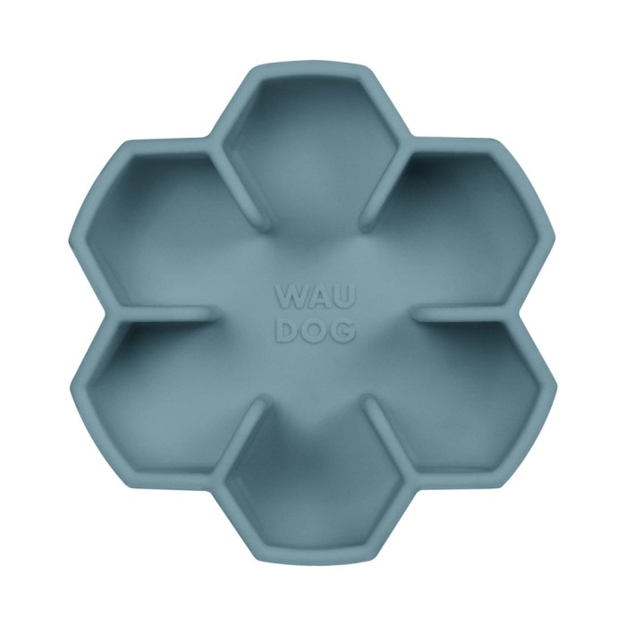 Миска для повільного харчування WAUDOG Silicone, 450 мл, сірий