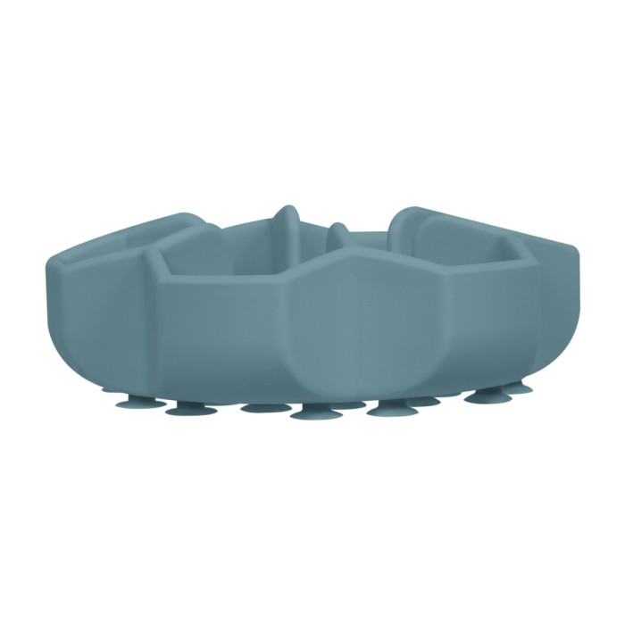 Миска для повільного харчування WAUDOG Silicone, 450 мл, сірий