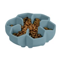 Миска для повільного харчування WAUDOG Silicone, 450 мл, сірий