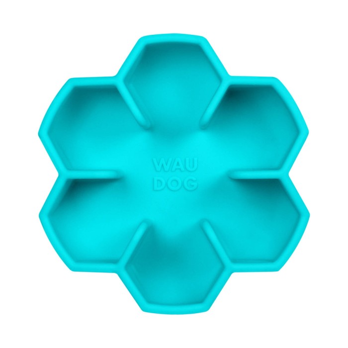 Миска для повільного харчування WAUDOG Silicone, 450 мл, блакитний