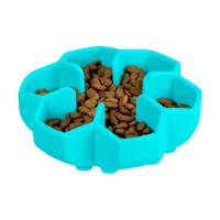 Миска для повільного харчування WAUDOG Silicone, 450 мл, блакитний