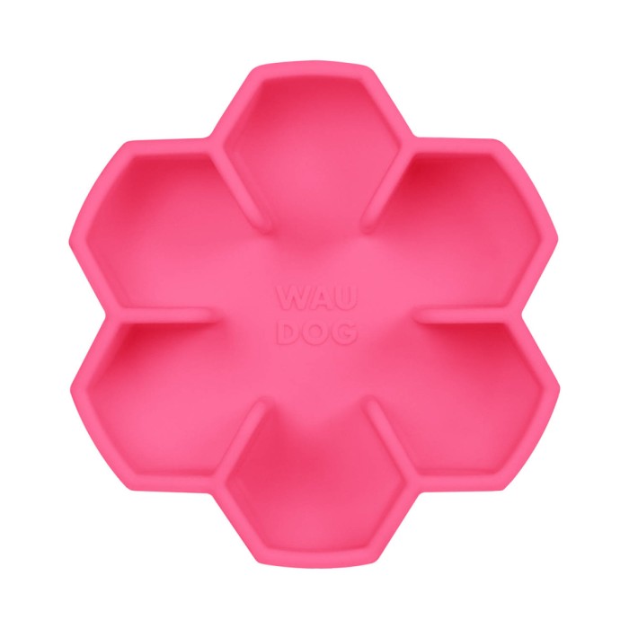 Миска для повільного харчування WAUDOG Silicone, 450 мл, рожевий
