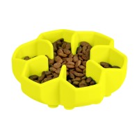 Миска для повільного харчування WAUDOG Silicone, 450 мл, жовтий