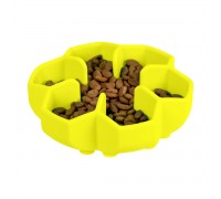 Миска для медленного питания WAUDOG Silicone, 750 мл, желтый..