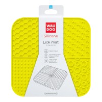 Коврик для слизывания WAUDOG Silicone, 190х190х10 мм, желтый