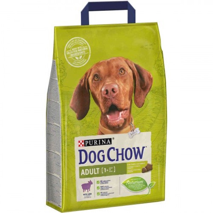Dog Chow Adult для дорослих собак з ягнятком 2,5 кг