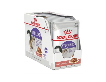 Влажный корм Royal Canin STERILISED IN GRAVY - 0,085кг*12шт