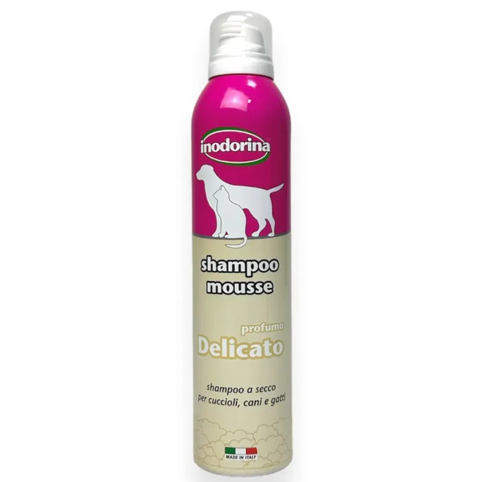 Inodorina Shampoo Mousse Delicate - Сухий шампунь-мус для делікатного очищення, 300 мл