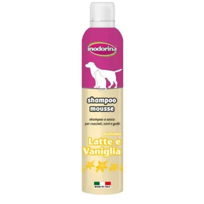 Inodorina Shampoo Mousse Lat Van  300ml / Інодорина  Шампунь-мус з екстрактом ванілі та молока 300 м