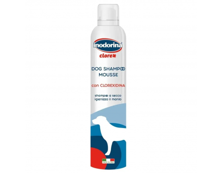 Inodorina Shampoo Mousse Clorexidina - Шампунь-мус із хлоргексидином для дорослих собак, 300 мл