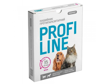 Нашийник для котів PROVET Profiline 35 см - фуксія