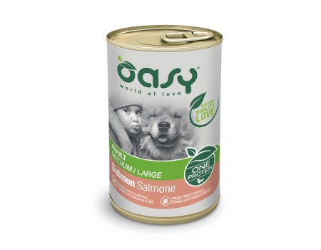 OASY OAP Adult Medium/Large Вологий корм з лососем для дорослих собак середніх та великих порід віком від одного року 0,4 кг