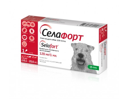 Селафорт для собак 120мг/1мл спот он (10,1-20кг) №1