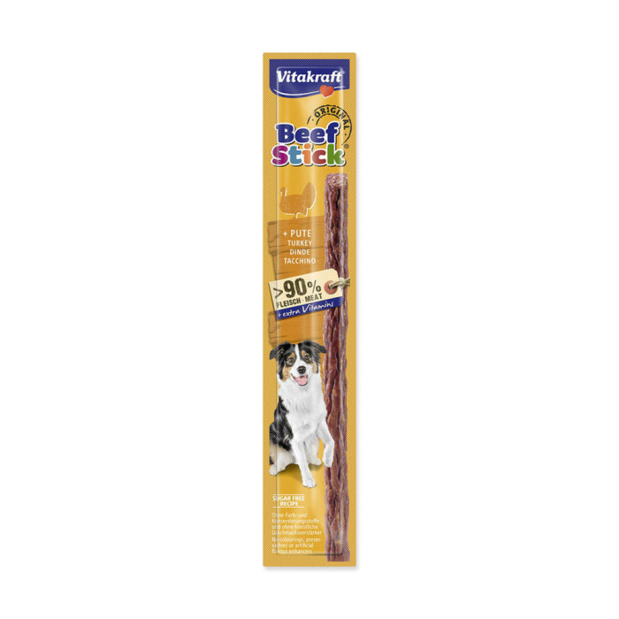М'ясні палички Vitakraft Beef Stick with Turkey, для собак, з індичкою, 12 гр