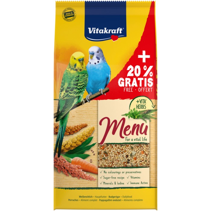 Vitakraft Корм для папуг Меню 1кг.+20% у подарунок