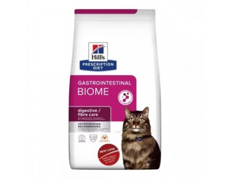 Hill's PRESCRIPTION DIET Gastrointestinal Biome сухий корм для кішок з куркою, швидка допомога при діареї 3 кг