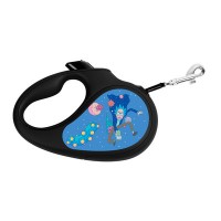 Поводок-рулетка для собак WAUDOG R-leash "Год и Морти 3" L до 50кг 5м светоотражающая черная лента