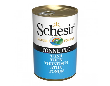 Schesir Tuna ШЕЗІР ТУНЕЦЬ в желе, натуральні консерви для котів, 140г 