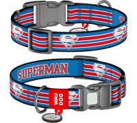 Нашийник для собак нейлоновий WAUDOG Nylon з QR світловідбивний 