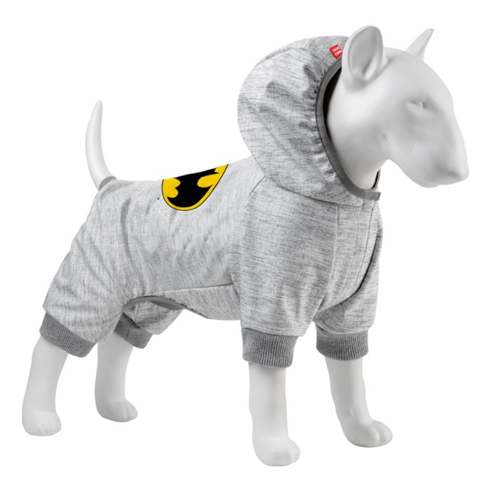 Комбінезон для собак WAUDOG Clothes  "Бетмен лого", софтшелл, S35, B 48-53 см, С 30-35 см