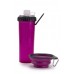 Бутылка двойная DEXAS СнекДуо, под жидкость и корм, со складной миской, 720мл, пурпурная  - фото 7