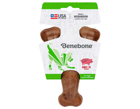 Іграшка міцна для жування Benebone Важіль, зі смаком бекону - SMALL, для собак вагою до 13 кг