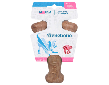Іграшка міцна для жування Benebone Важіль, зі смаком бекону - SMALL, для цуценят вагою до 13 кг
