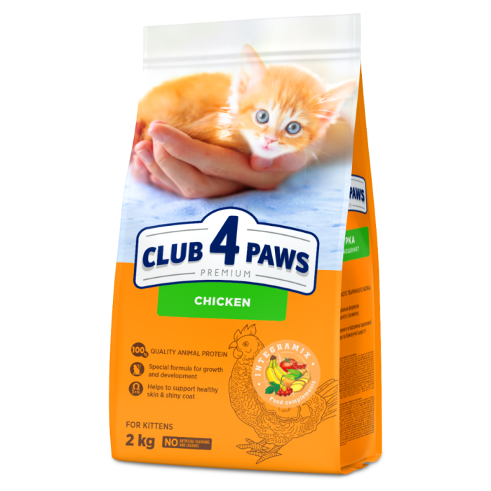 Club 4 Paws Premium Корм для кошенят "Курка", 2 кг