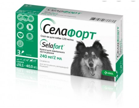 Селафорт для собак 240мг/2мл спот он (20,1-40кг) №1