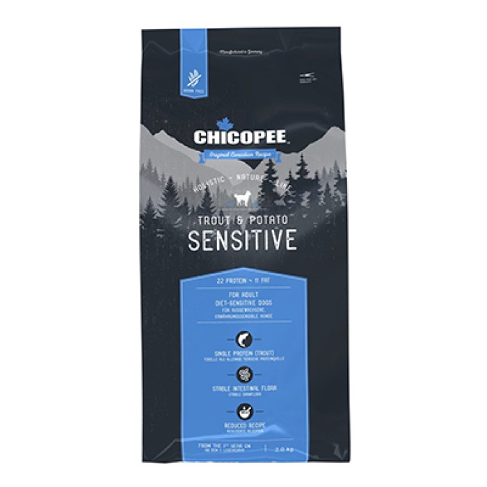 Chicopee HNL SENSITIVE Trout & Potato сухий корм для собак із чутливим травленням 12кг
