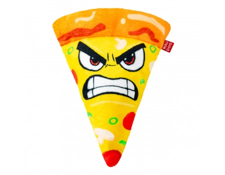 Іграшка для собак WAUDOG Fun Plush Піца, плюш, Ш 16 см, Д 22,5 см