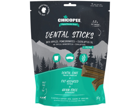 Ласощі Chicopee DENTAL STICKS для підтримки гігієни пащі у собак, 300 г