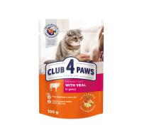 Влажный корм Club 4 Paws (Клуб 4 лапы) Premium, для взрослых кошек, с ..