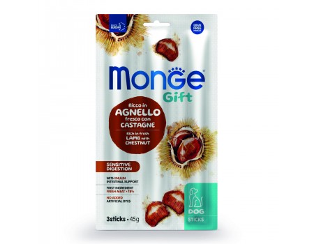 Мясная палочка Monge Gift Dog Sensitive digestion ягненка с каштанами 45 г (3х15 г)