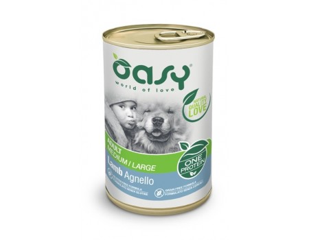 OASY OAP Adult Medium/Large Влажный корм с ягненком для взрослых собак средних и крупных пород в возрасте от одного года 0,4 кг