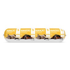 Влажный корм EuroDog/EuroCat Salami PLUS Chicken, для собак и кошек, салями с курятиной, 1 кг
