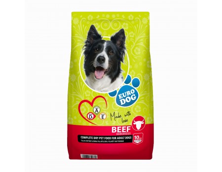 Сухой корм EuroDog Beef, для собак, с говядиной, 10 кг