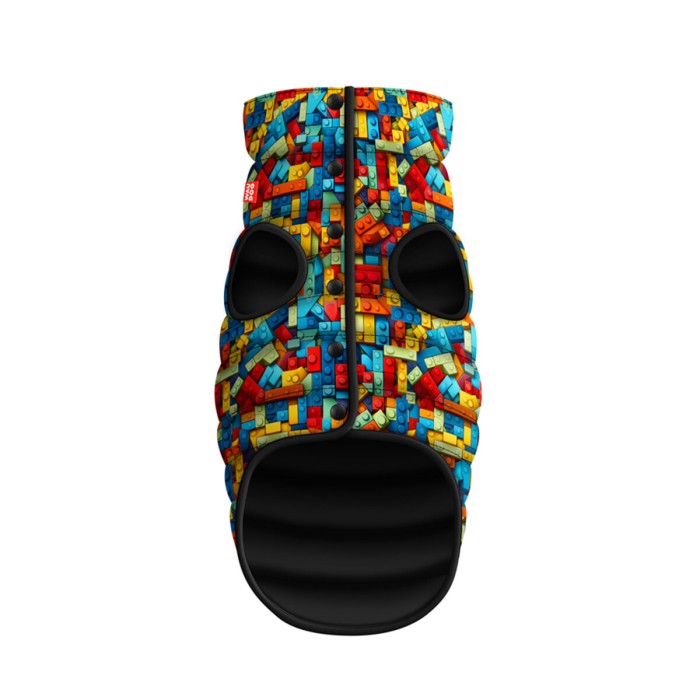 Курточка для собак WAUDOG Clothes  "Блоки", M40, В 63-67 см, С 39-43 см